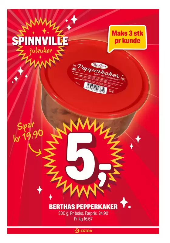 Coop Extra-katalog i Indre Arna | Spar nå med våre tilbud | 2025-11-10T00:00:00.000Z - 2025-11-16T00:00:00.000Z