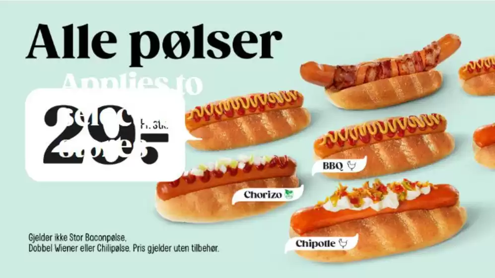 Narvesen-katalog i Oslo | Alle pølser | 2025-11-12T00:00:00.000Z - 2025-11-26T00:00:00.000Z