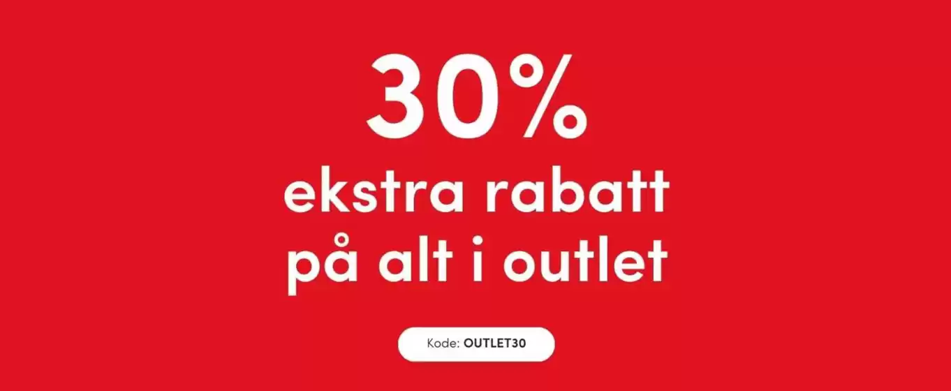 Floyd-katalog i Kristiansand | 30% ekstra rabatt på alt i outlet | 2025-11-14T00:00:00.000Z - 2025-11-16T00:00:00.000Z