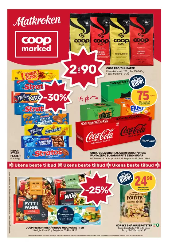 Coop Marked-katalog i Sandnes | Flotte rabatter på utvalgte produkter | 2025-11-17T00:00:00.000Z - 2025-11-23T00:00:00.000Z