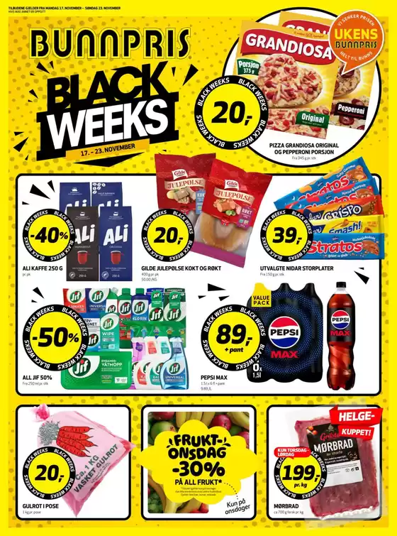 Bunnpris-katalog i Sandvika | Bunnpris Kundeavis | 2025-11-17T00:00:00.000Z - 2025-11-23T00:00:00.000Z