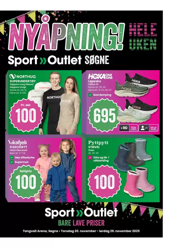 Sport Outlet-katalog i Bergen | Topptilbud og rabatter | 2025-11-20T00:00:00.000Z - 2025-11-29T00:00:00.000Z