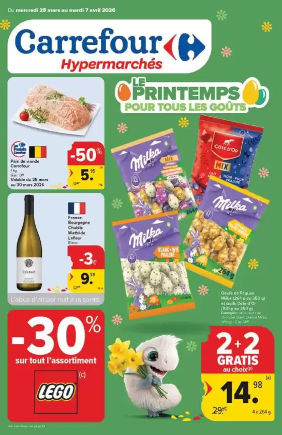 Catalogue Carrefour à Roulers | Économisez maintenant avec nos offres | 2026-03-25T00:00:00.000Z - 2026-04-07T00:00:00.000Z