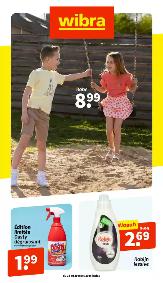 Catalogue Wibra | Depliant.wibra.be | 2026-03-23T00:00:00.000Z - 2026-03-29T00:00:00.000Z