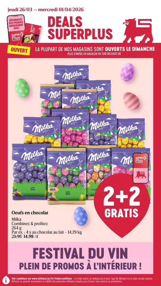 Catalogue Delhaize à Overijse | Offres exclusives pour nos clients | 2026-03-26T00:00:00.000Z - 2026-04-01T00:00:00.000Z