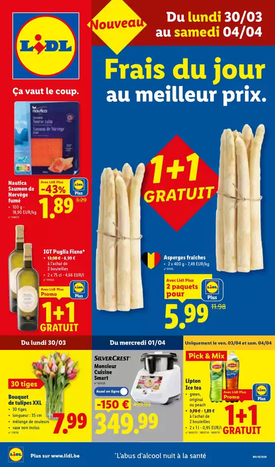 Catalogue Lidl à Moerbeke | 3003 - 0404 | 2026-03-30T00:00:00.000Z - 2026-04-04T00:00:00.000Z
