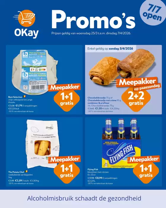 Catalogue OKay Supermarkt | Huidige folder - NL | 2026-03-25T00:00:00.000Z - 2026-04-07T00:00:00.000Z