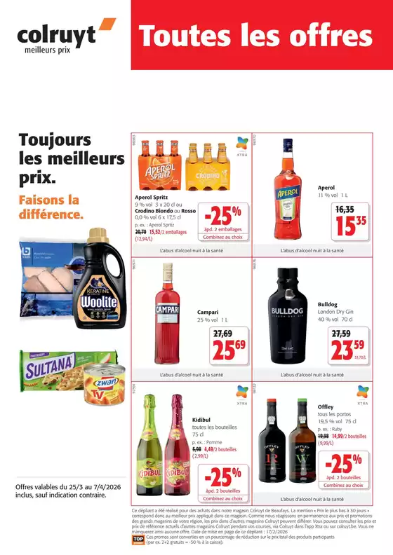 Catalogue Colruyt | Meilleures offres pour tous les clients | 2026-03-25T00:00:00.000Z - 2026-04-07T00:00:00.000Z