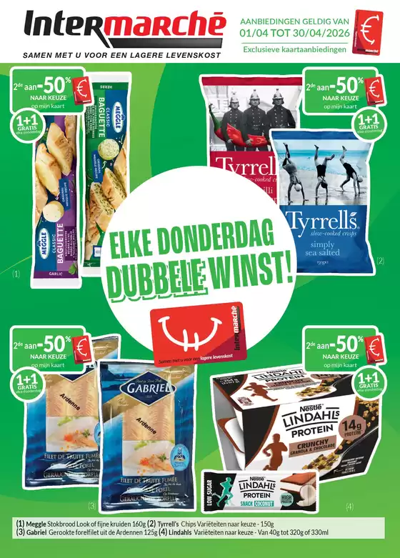 Catalogue Intermarché | De aprilaanbiedingen met de intermarche kaart 2026 - NL | 2026-04-01T00:00:00.000Z - 2026-04-30T00:00:00.000Z