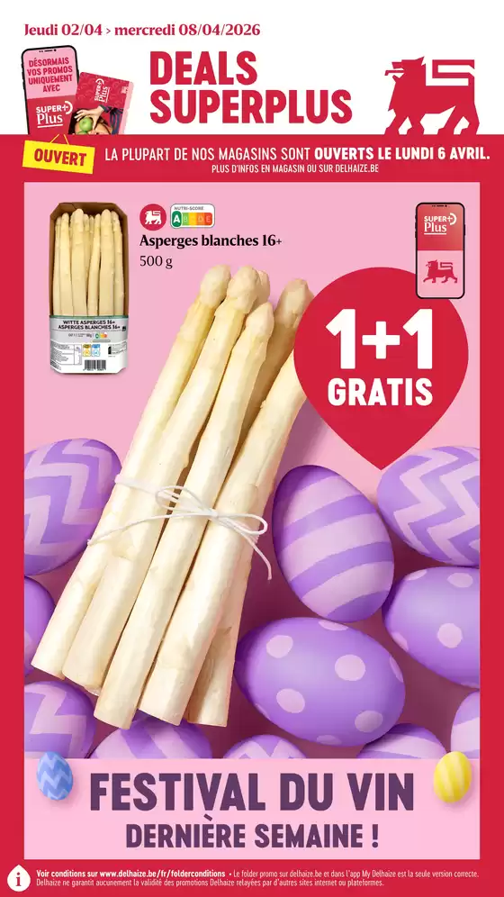 Catalogue Delhaize à Grimbergen | Nos meilleures bonnes affaires | 2026-04-02T00:00:00.000Z - 2026-04-08T00:00:00.000Z
