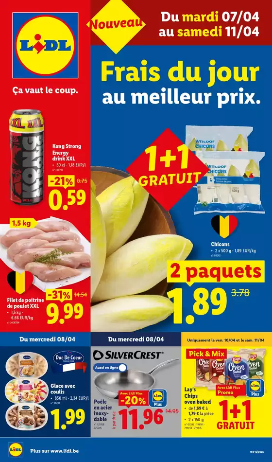 Catalogue Lidl à Wemmel | 0704 - 1104 | 2026-04-07T00:00:00.000Z - 2026-04-11T00:00:00.000Z