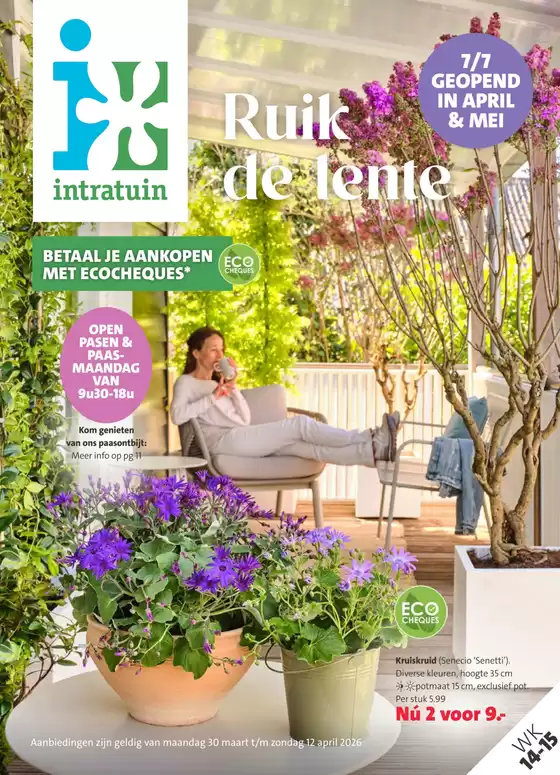 Catalogue Intratuin à Asse | Offres spéciales pour vous | 2026-03-30T00:00:00.000Z - 2026-04-12T00:00:00.000Z