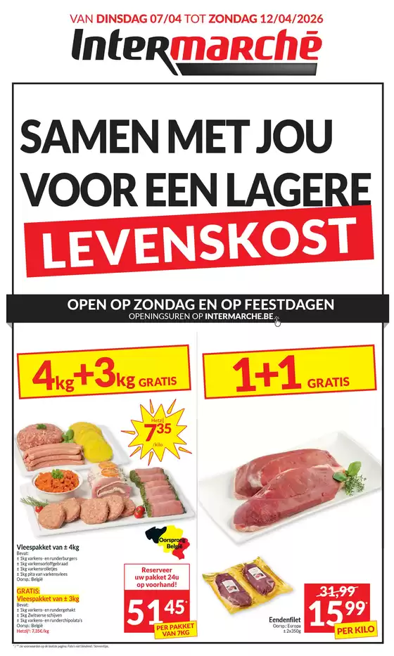 Catalogue Intermarché à Lochristi | Ontdek de folder van 07 04 26 - NL | 2026-04-07T00:00:00.000Z - 2026-04-12T00:00:00.000Z