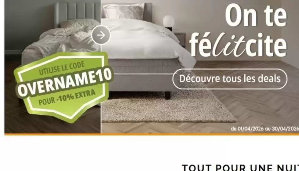 Catalogue Sleepworld à Charleroi | Oferta-FR | 2026-04-02T00:00:00.000Z - 2026-04-30T00:00:00.000Z
