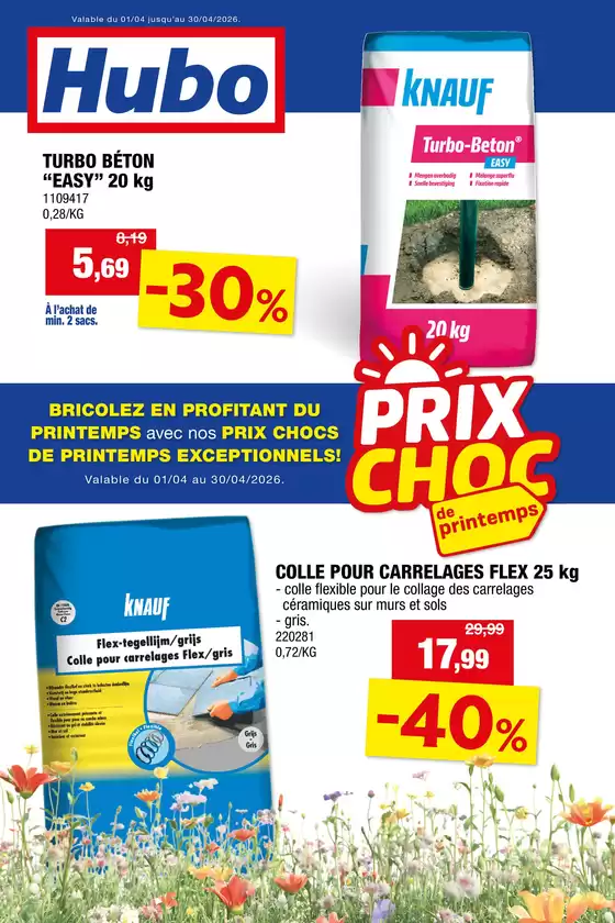 Catalogue Hubo | Hubo Dépliant valable jusqu'au 30/04/2026 FR | 2026-04-01T00:00:00.000Z - 2026-04-30T00:00:00.000Z