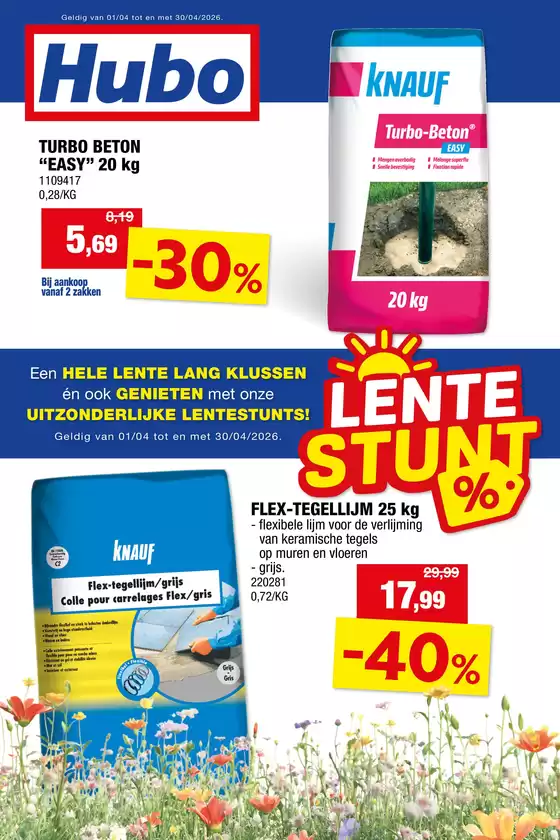 Catalogue Hubo | Hubo Folder geldig t.e.m. 30/04/2026 NL | 2026-04-01T00:00:00.000Z - 2026-04-30T00:00:00.000Z