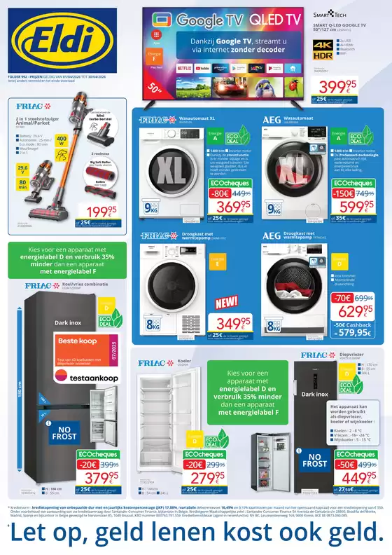 Catalogue Eldi à Mouscron | Folder Eldi NL | 2026-04-06T00:00:00.000Z - 2026-04-30T00:00:00.000Z