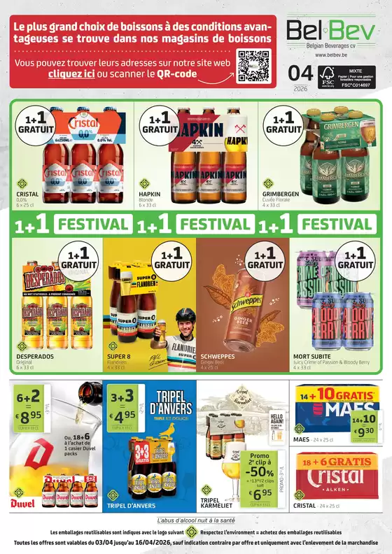 Catalogue BelBev à Boom | Dépliant Consommateurs FR | 2026-04-06T00:00:00.000Z - 2026-04-16T00:00:00.000Z