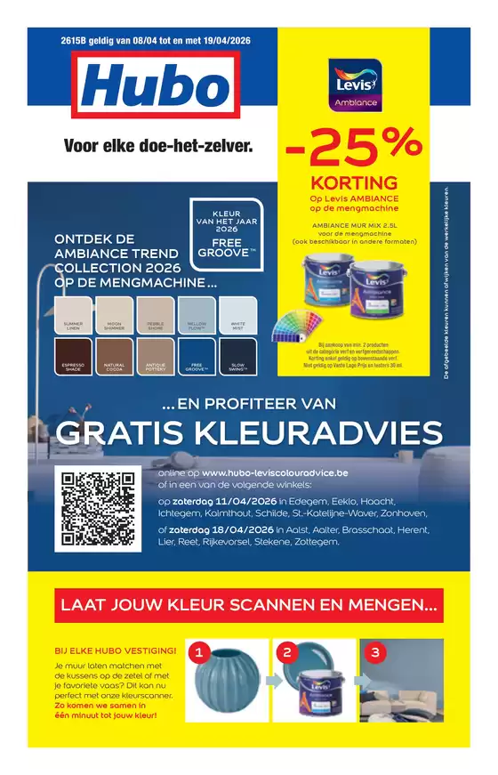 Catalogue Hubo | Hubo Folder geldig t.e.m. 19/04/2026 NL | 2026-04-08T00:00:00.000Z - 2026-04-19T00:00:00.000Z