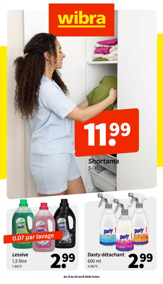 Catalogue Wibra à Baelen | Depliant.wibra.be | 2026-04-13T00:00:00.000Z - 2026-04-26T00:00:00.000Z
