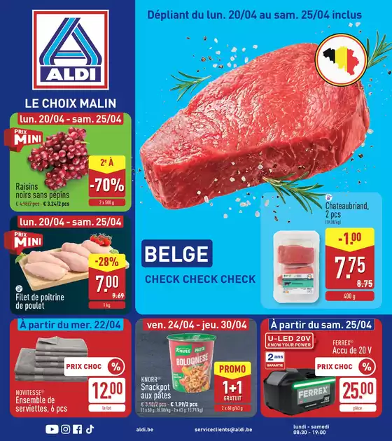 Catalogue Aldi | Large sélection d'offres | 2026-04-20T00:00:00.000Z - 2026-04-30T00:00:00.000Z