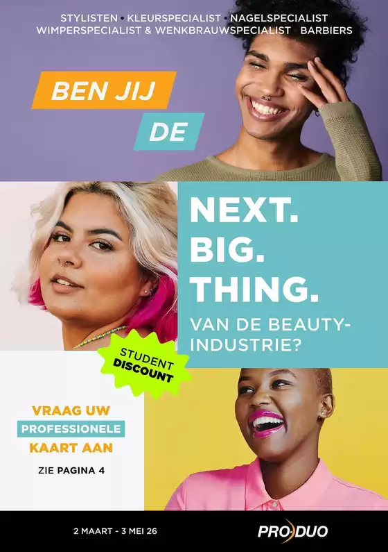 Catalogue Pro-Duo | Large sélection d'offres | 2026-03-02T00:00:00.000Z - 2026-05-03T00:00:00.000Z