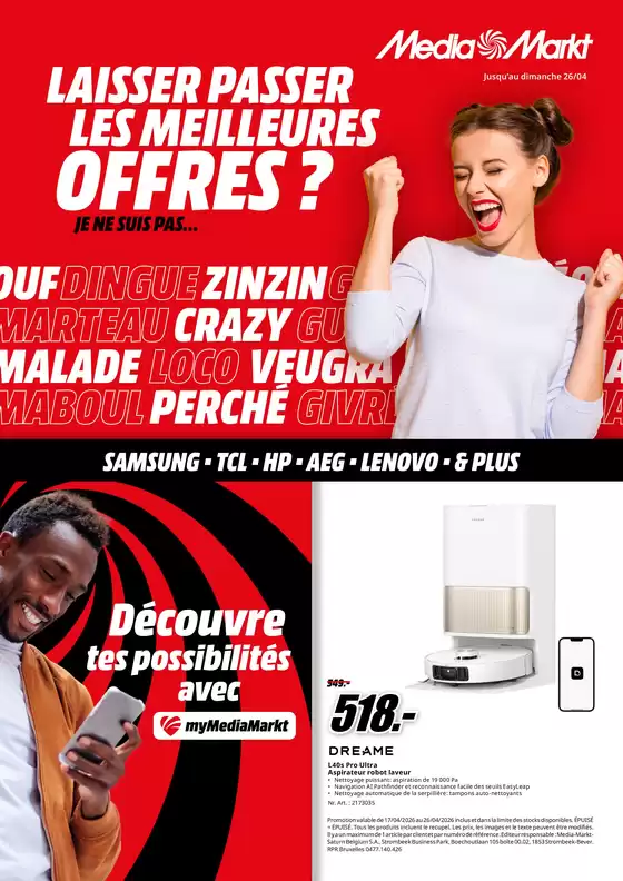 Catalogue Media Markt | A Media Markt BE - 26W16-17 IBTNG BE-FR | 2026-04-17T00:00:00.000Z - 2026-04-26T00:00:00.000Z