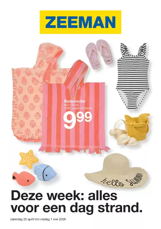 Catalogue Zeeman à Olne | Zeeman Week 18 zaterdag 25 april tm vrijdag 1 mei 2026. | 2026-04-25T00:00:00.000Z - 2026-05-01T00:00:00.000Z