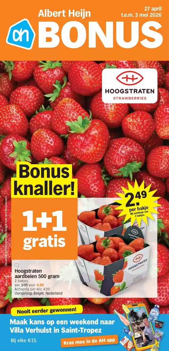 Catalogue Albert Heijn à Malines | Bonusfolders | 2026-04-27T00:00:00.000Z - 2026-05-03T00:00:00.000Z