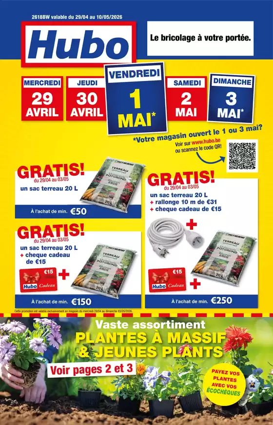 Catalogue Hubo | Hubo Dépliant valable jusqu'au 10/05/2026 FR | 2026-04-29T00:00:00.000Z - 2026-05-10T00:00:00.000Z