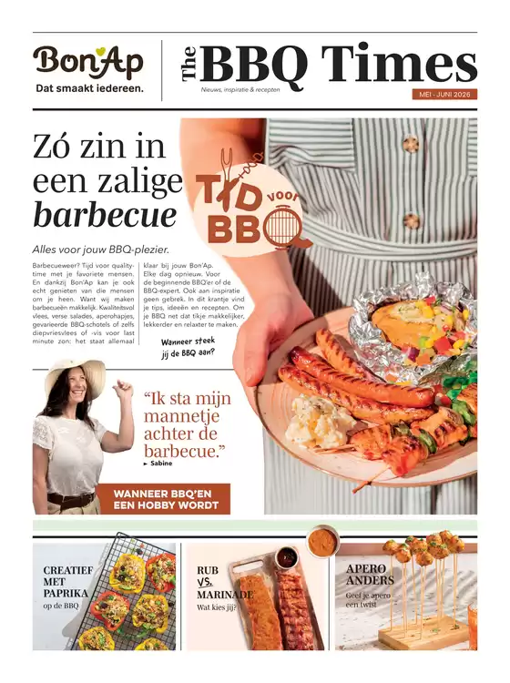 Catalogue Bon'Ap à Malle | F07536b9 b440 4989 af19 637861436463.pdfresponse content dispositionattachment3B filename2A3DUTF 82727Buurtslagers2520 2520Bon2527Ap2520 2520BA BBQ Times MEI2026 | 2026-05-01T00:00:00.000Z - 2026-06-30T00:00:00.000Z