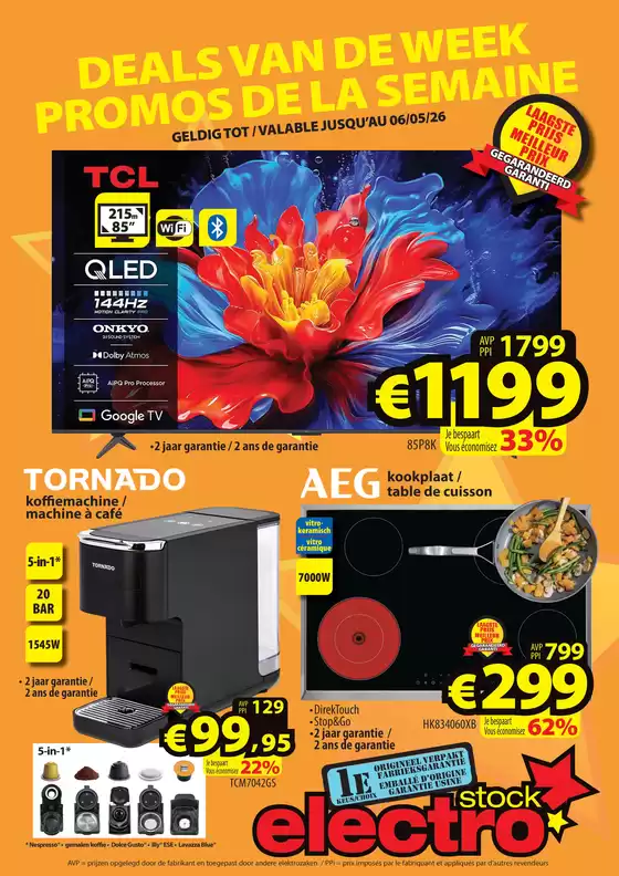 Catalogue ElectroStock à Bastogne | folder ElectroStock - NL | 2026-04-29T00:00:00.000Z - 2026-05-06T00:00:00.000Z