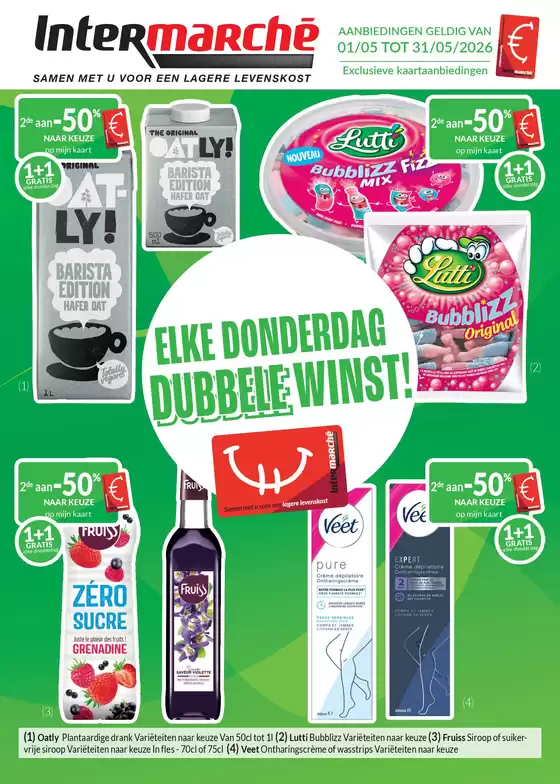 Catalogue Intermarché | De meiaanbeidingen met de intermarche kaart 26 - NL | 2026-05-01T00:00:00.000Z - 2026-05-31T00:00:00.000Z