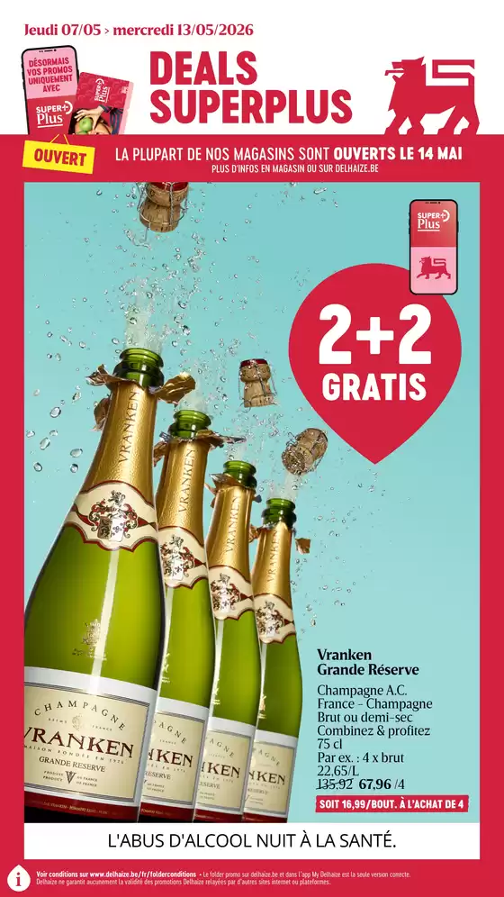 Catalogue AD Delhaize | Bonnes affaires et offres actuelles | 2026-05-07T00:00:00.000Z - 2026-05-13T00:00:00.000Z