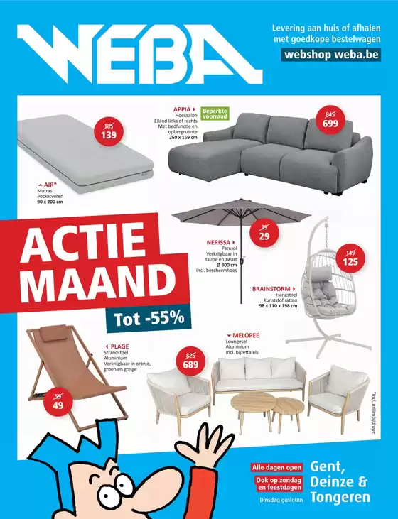 Catalogue Weba | Actiemaand bij WEBAWEBA Meubelen | 2026-05-05T00:00:00.000Z - 2026-05-19T00:00:00.000Z