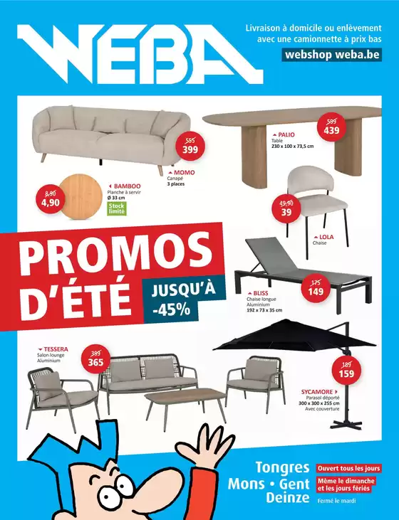 Catalogue Weba | Zomerpromos bij WEBAWEBA Meubelen | 2026-05-13T00:00:00.000Z - 2026-05-27T00:00:00.000Z