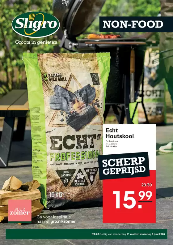 Catalogue Sligro à Quaregnon | Non food 07 2026 | 2026-05-21T00:00:00.000Z - 2026-06-08T00:00:00.000Z