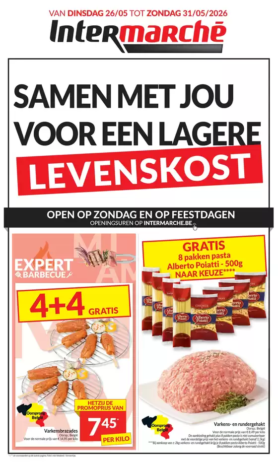 Catalogue Intermarché à Saint-Trond | Ontdek de folder van 26 05 26 - NL | 2026-05-26T00:00:00.000Z - 2026-05-31T00:00:00.000Z