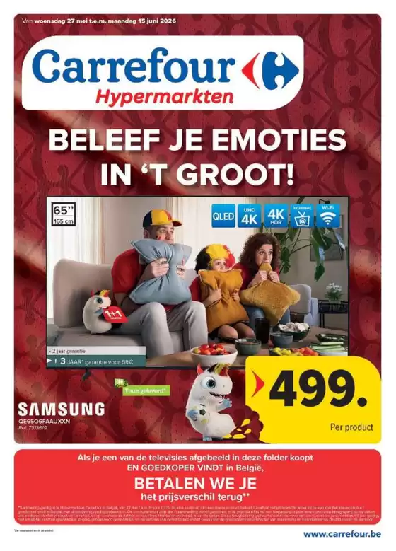 Catalogue Carrefour à Saint-Trond | Large sélection d'offres | 2026-05-27T00:00:00.000Z - 2026-06-15T00:00:00.000Z