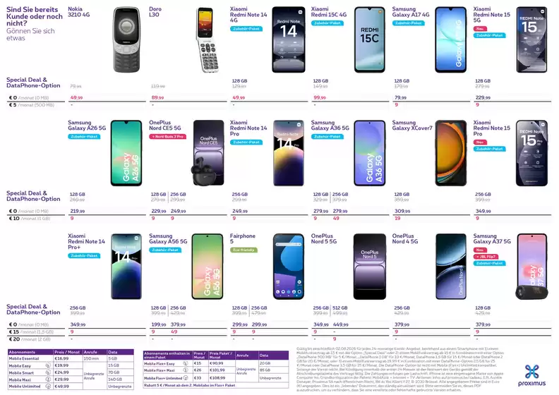 Catalogue Proximus à Saint-Trond | Oferta-DE | 2026-05-22T00:00:00.000Z - 2026-08-02T00:00:00.000Z