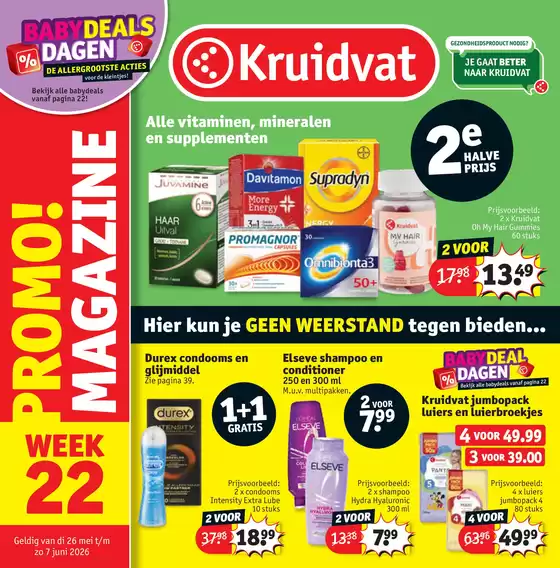 Catalogue Kruidvat | folder Kruidvat | 2026-05-25T00:00:00.000Z - 2026-06-07T00:00:00.000Z
