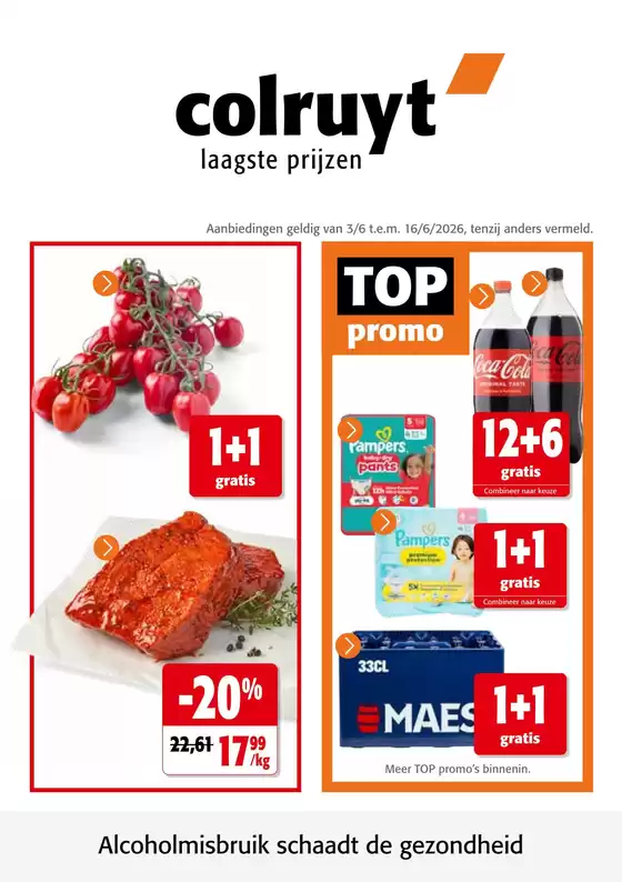 Catalogue Colruyt à Bruxelles | Offres et promotions actuelles | 2026-06-03T00:00:00.000Z - 2026-06-16T00:00:00.000Z