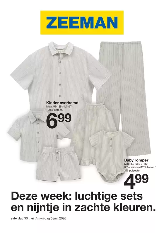 Catalogue Zeeman | Zeeman Week 23 zaterdag 30 mei tm vrijdag 5 juni 2026. | 2026-05-30T00:00:00.000Z - 2026-06-05T00:00:00.000Z