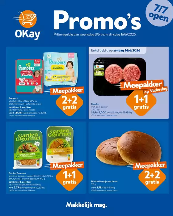 Catalogue OKay Supermarkt | De folder van Okay - NL | 2026-06-03T00:00:00.000Z - 2026-06-16T00:00:00.000Z