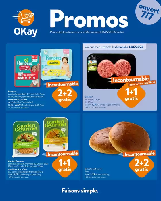 Catalogue OKay Supermarkt | Le dépliant dOkay - FR | 2026-06-03T00:00:00.000Z - 2026-06-16T00:00:00.000Z