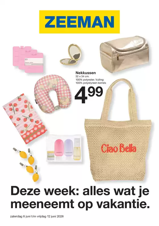 Catalogue Zeeman à Morlanwelz | Zeeman Week 24 zaterdag 6 juni tm vrijdag 12 juni 2026. | 2026-06-06T00:00:00.000Z - 2026-06-12T00:00:00.000Z