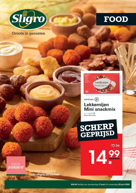 Catalogue Sligro à Liège | Foodvers 08 2026 | 2026-06-11T00:00:00.000Z - 2026-06-29T00:00:00.000Z