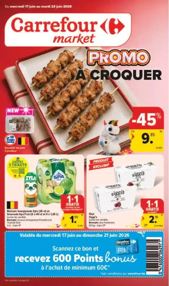 Catalogue Carrefour Market à Bruxelles | Nos meilleures bonnes affaires | 2026-06-17T00:00:00.000Z - 2026-06-23T00:00:00.000Z