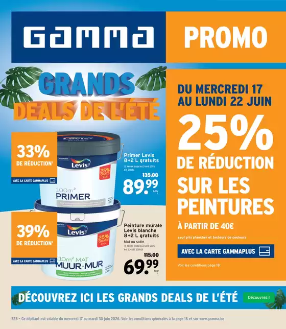 Catalogue GAMMA | Réductions et promotions | 2026-06-17T00:00:00.000Z - 2026-06-30T00:00:00.000Z