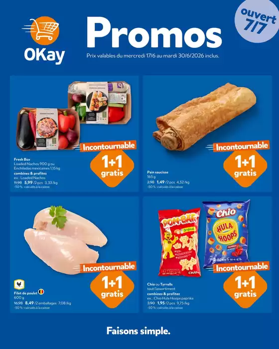 Catalogue OKay Supermarkt à Habay | Le dépliant dOkay - FR | 2026-06-17T00:00:00.000Z - 2026-06-30T00:00:00.000Z